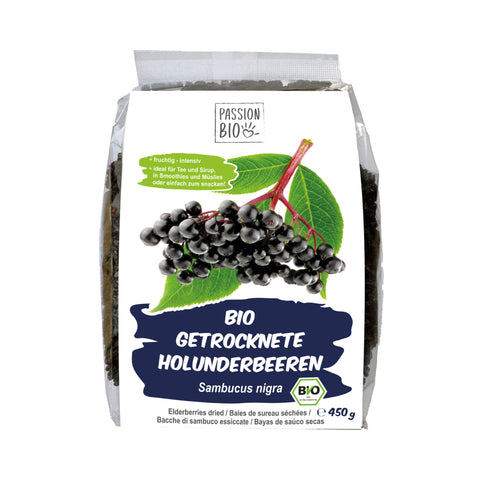 Bio Holunderbeeren getrocknet 450 g