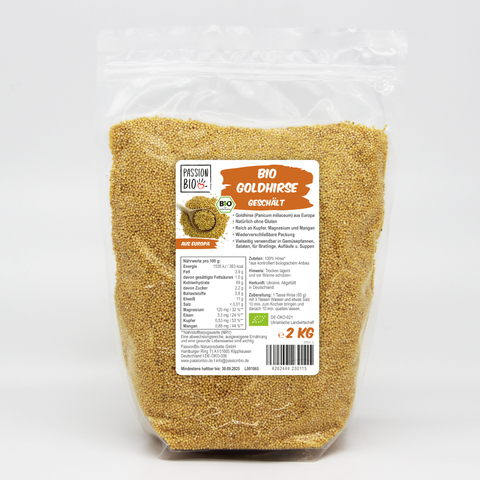 Bio Goldhirse geschält 2 kg