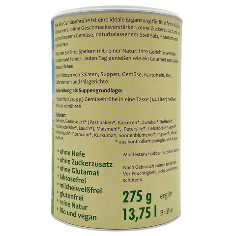Natur Hurtig Bio Gemüsebrühe 275 g