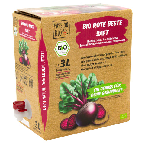 Bio Rote Beete Saft 3 Liter Box