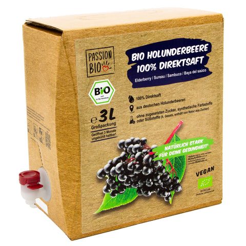 Bio Holunder Direktsaft 3 Liter Box