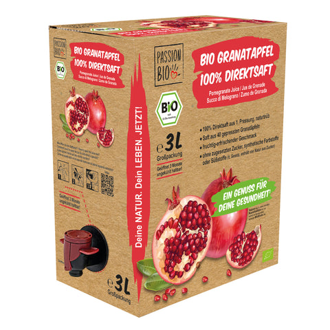 Bio Granatapfel Direktsaft 3 Liter Box