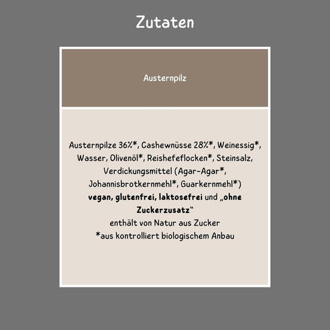 Bio Brotaufstrich Austernpilz-Cashew 6 x 135 g