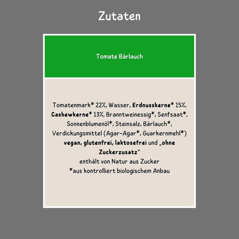Bio Brotaufstrich Tomate-Bärlauch 6 x 135 g