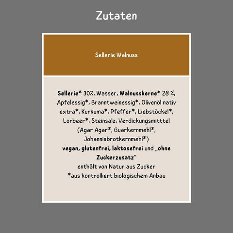 Bio Brotaufstrich Sellerie-Walnuss 6 x 135 g