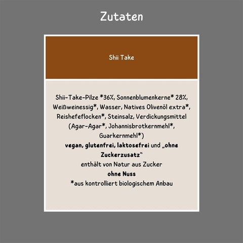Bio Brotaufstrich Shii-Take mit Sonnenblumenkernen 6 x 135 g
