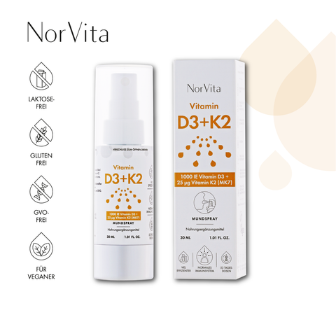 Vitamin D3 + K2 Spray 30 ml MHD-Hinweis: 28.02.2026