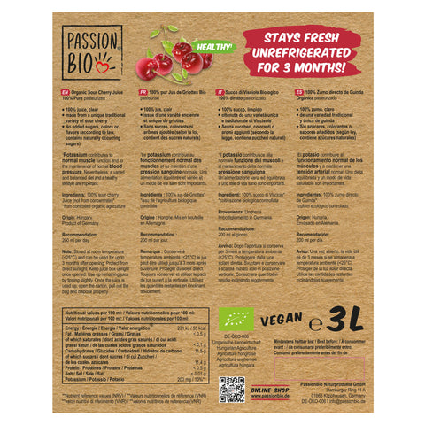 Bio Sauerkirschsaft Direktsaft